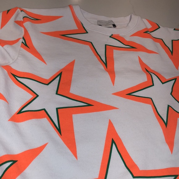 Stella McCartney Kids Orange Star Sweatshirt Size 14 years - Picture 3 of 5